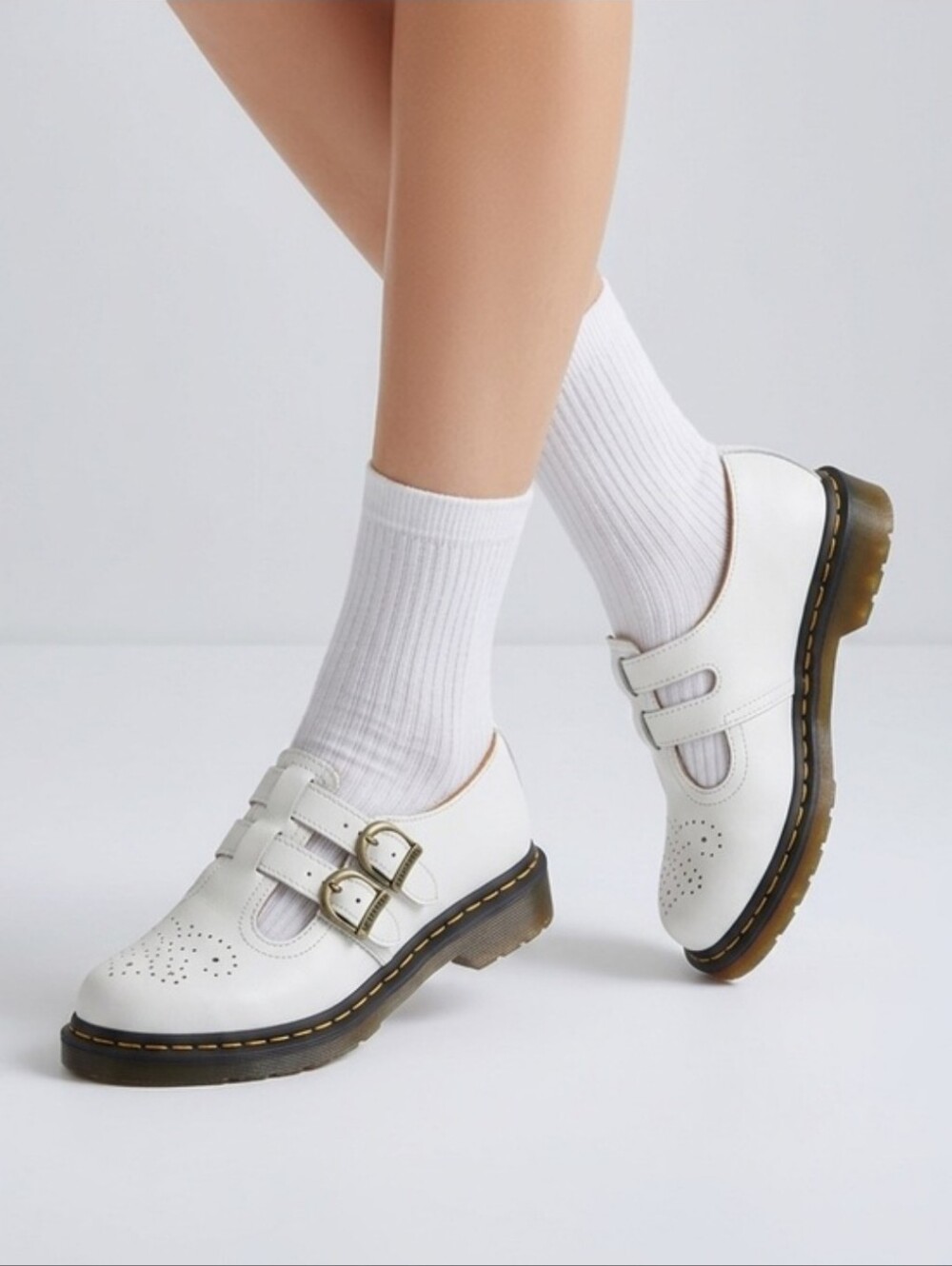 Doc Martens 8065 White Mary Jane Sz 7